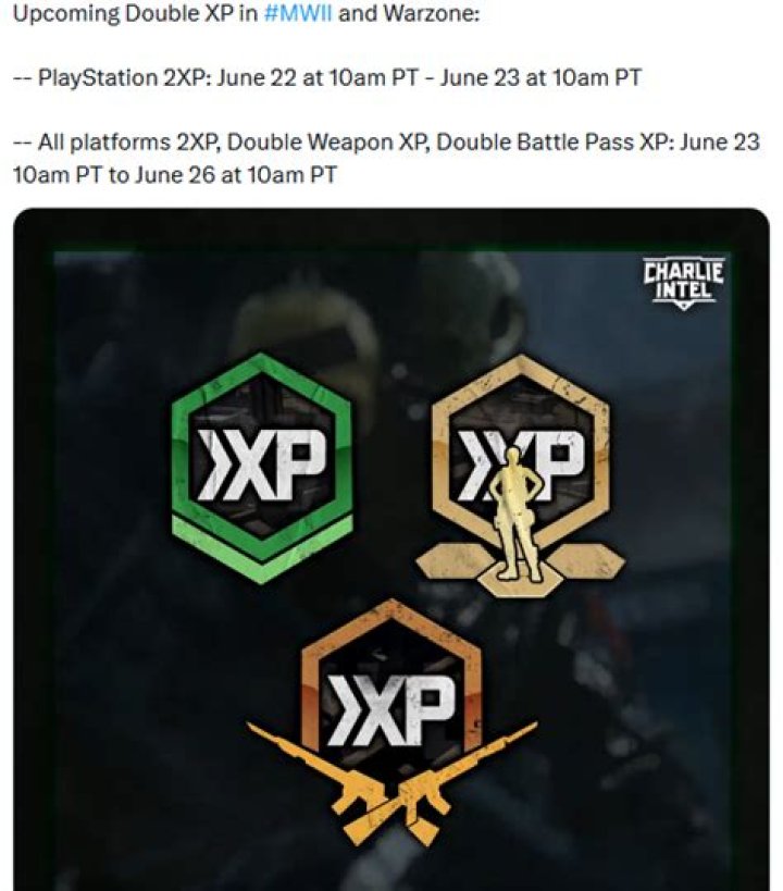 When Does Double Weapon XP Weekend Start in MW2 & Warzone 2?