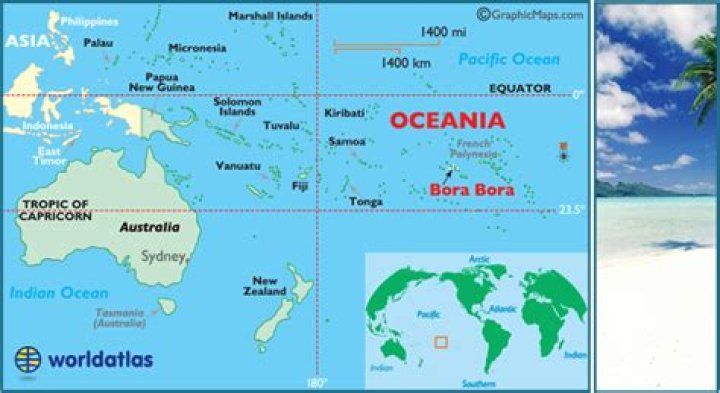 Where Is Bora Bora Island Located On World Map