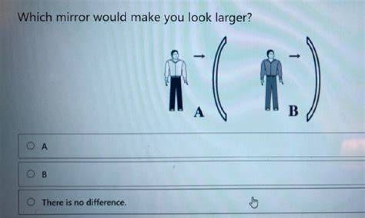 Quick Answer: Which Mirror Would Make You Look Larger