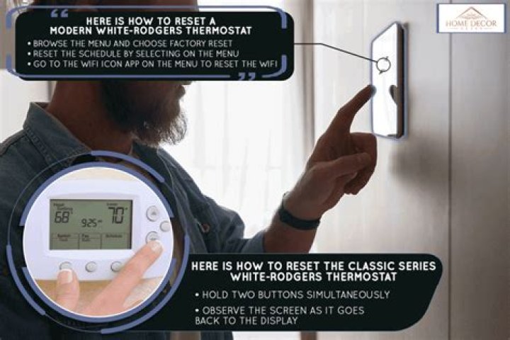 Quick Answer: White Rodgers Thermostat How To Reset