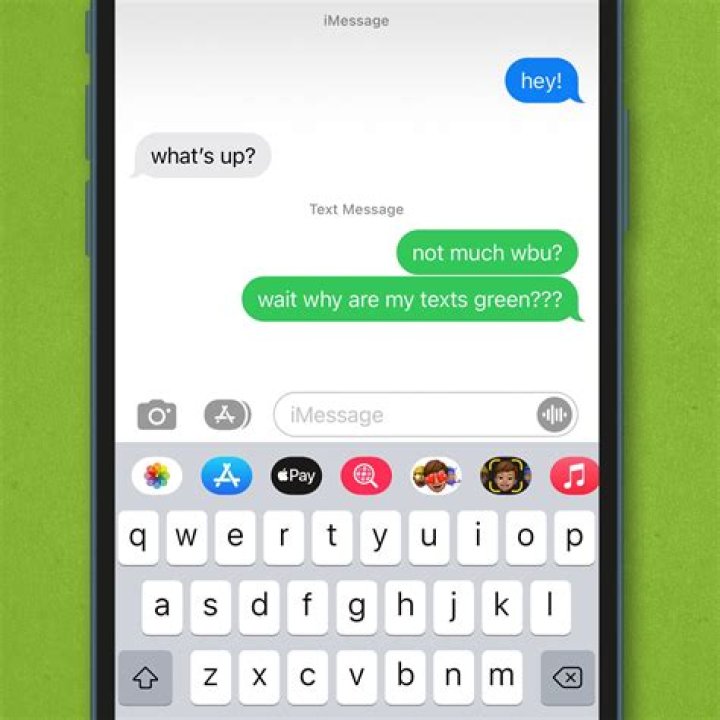 Quick Answer: Why Are One Of My Texts Green
